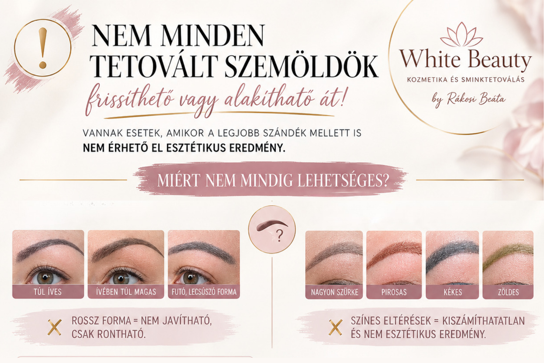 Nem minden tetovált szemöldök menthető meg egy frissítéssel 